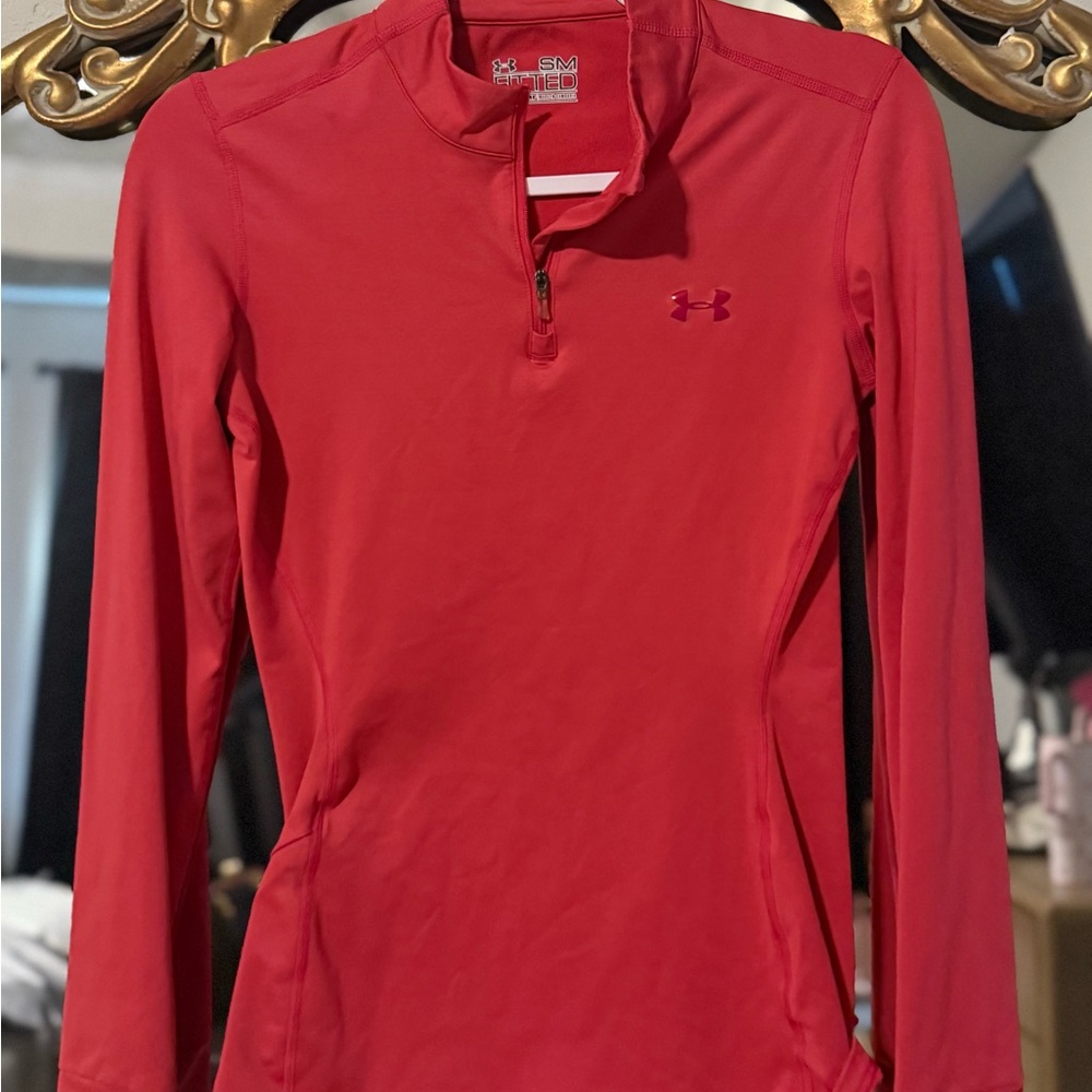 Under Armour Red Long Sleeve Pullover